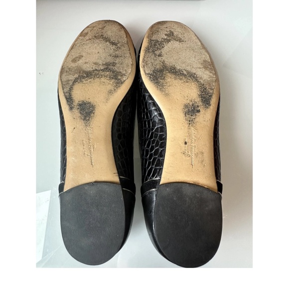 C Salvatore ferragamo black vara bow flats - Picture 4 of 4